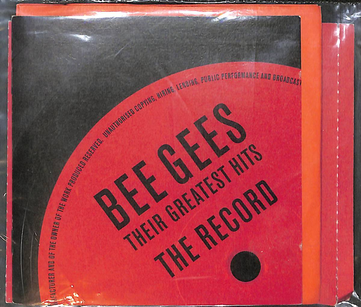 Bee Gees - Their Greatest Hits The Record CD (İkinci El) CD5839 - 1