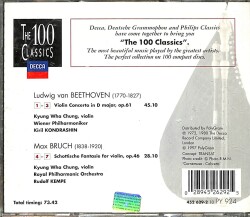 Beethoven - Bruch - Violin Concerto - Schottische Fantasie CD (İkinci El) CD4057 - 2