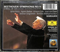 Beethoven - Karajan - Berliner Philharmoniker ‎- Symphonie No. 9 CD (İkinci El) CD4642 - 2