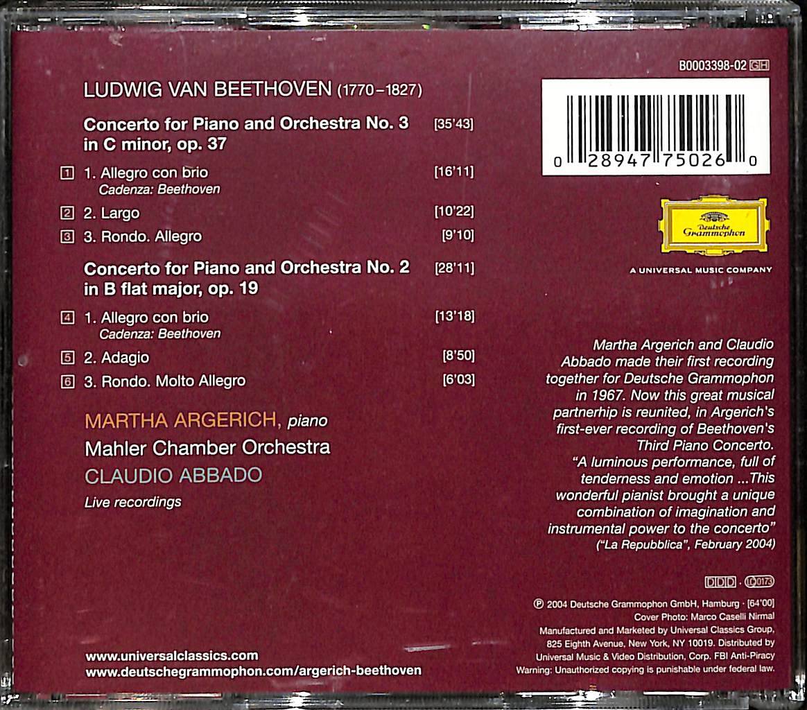 Beethoven - Piano Concertos Nos. 2 & 3 CD (İkinci El) CD5308 - 2