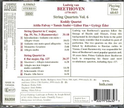 Beethoven: String Quartets, Vol. 6 CD (İkinci El) CD4760 - 2