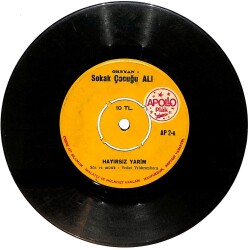 Sokak Çocuğu Ali - Hayırsız Yarim / Aşkımı Süpürmüşler Plak (10/6.5) PLK26111 - Gökçekoleksiyon