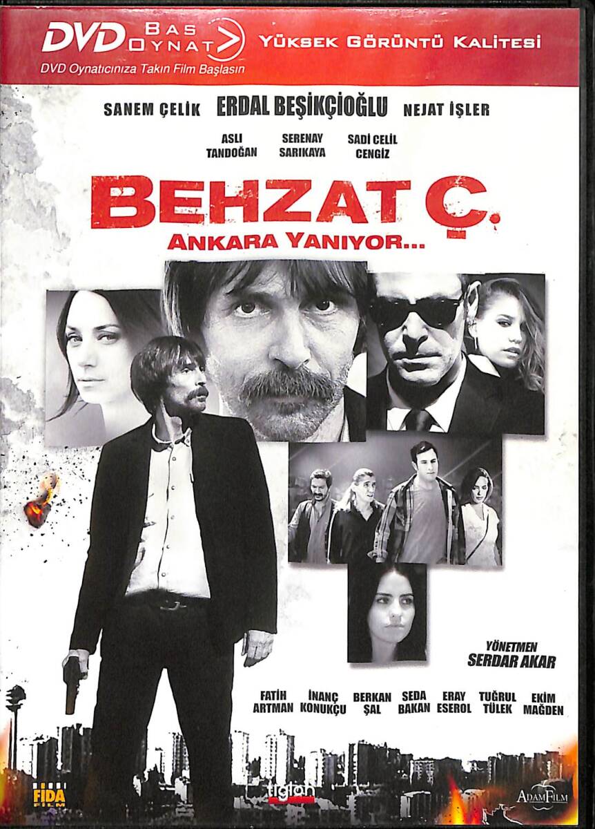 Behzat Ç. Ankara Yanıyor – Orijinal DVD (İkinci El) * Erdal Beşikçioğlu, Sanem Çelik, Nejat İşler, Aslı Tandoğan, Serenay Sarıkaya – 2013 * DVD2950 - 1