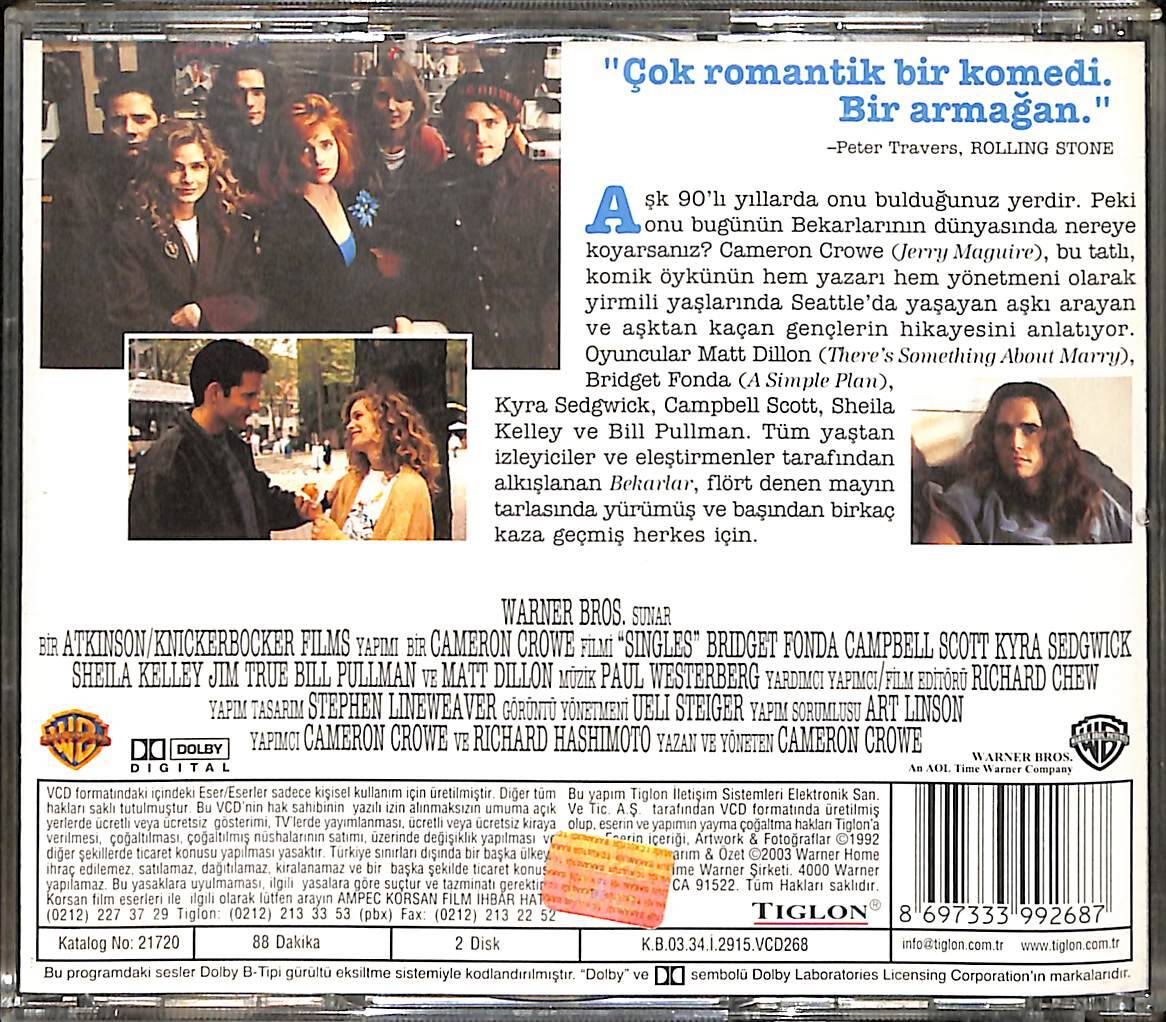 Bekarlar – Singles (1992) Orijinal VCD Film VCD28574 - 2