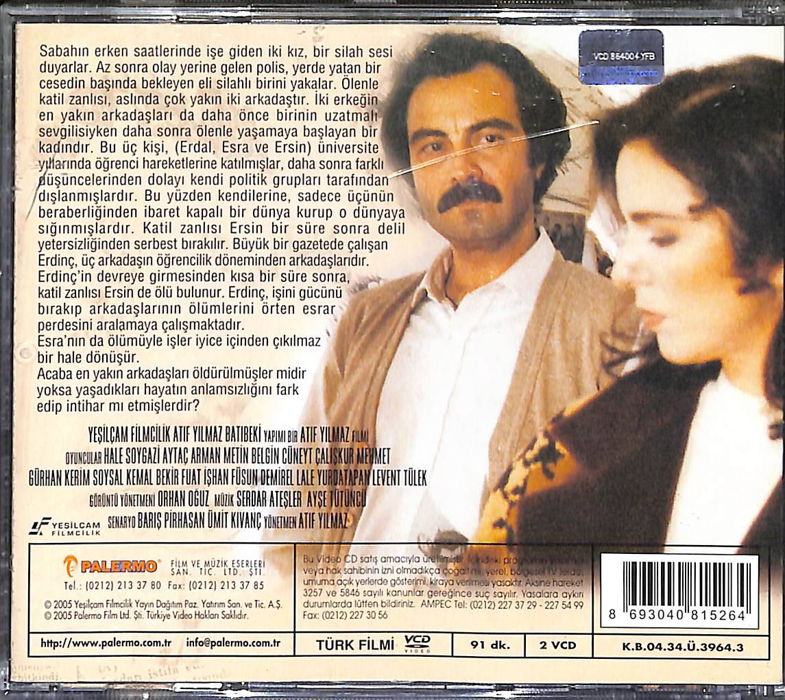 Bekle Dedim Gölgeye Orjinal VCD Film ' Atıf Yılmaz Koleksiyonu – Hale Soygazi, Aytaç Arman, Metin Belgin ' VCD28017 - 2