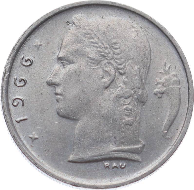 Belçika 1 Frank 1966 *Dutch text* ÇÇT+ YMP11081 - 1