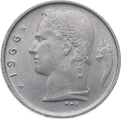 Belçika 1 Frank 1966 *Dutch text* ÇÇT+ YMP11081 - 3