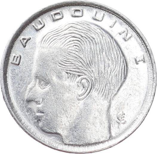 Belçika 1 Frank 1991 ÇÇT Baudouin I - Belgique (Latince ) YMP11006 - 2