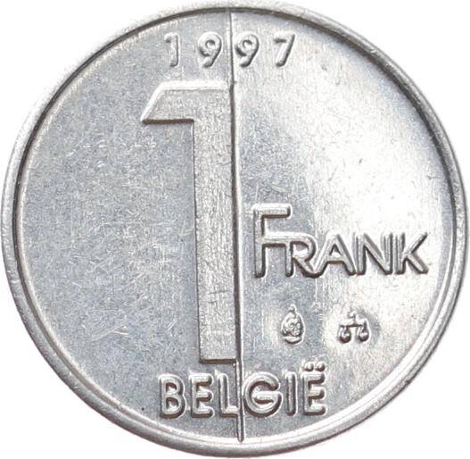 Belçika 1 Frank 1997 ÇT+ Albert II - Belgie (Hollandaca) YMP11005 - 1