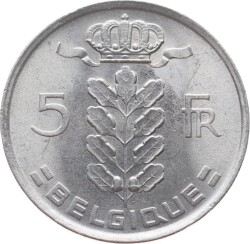Belçika 5 Frank 1975 *French text* ÇÇT+ YMP11041 - 2