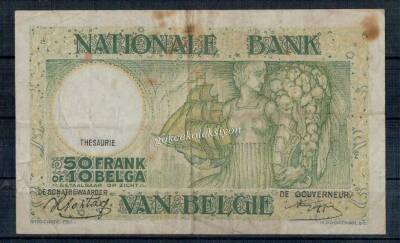 Belçika 50 Frank 1945 ÇT YKP645 - 2
