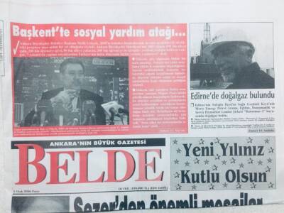 Belde Gazetesi 1 Ocak 2006 - Melih Gökçekten Sosyal Yardım Atağı GZ42966 - 1