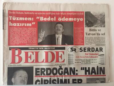 Belde Gazetesi 10 Mayıs 2006 - Erdoğan Hain Girişimler Boşa Çıktı GZ31238 - 1