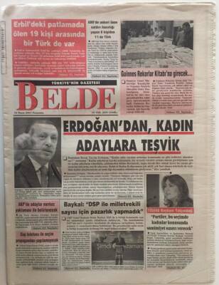 Belde Gazetesi 10 Mayıs 2007 - Erdoğandan Kadın Adaylara Teşvik GZ26136 - 1