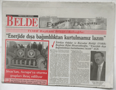 Belde Gazetesi 11 Şubat 2006 - Tekelde Stratejik Yapılanma Gerçekleşiyor GZ3635 - 1
