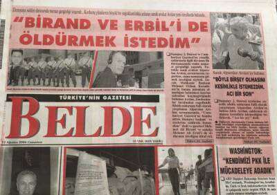 Belde Gazetesi 12 Ağustos 2006-Arınç Lübnandaki Katliama Duyarsız Kalanları Eleştirdi GZ45531 - 1