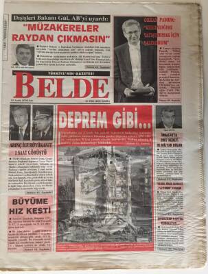 Belde Gazetesi 12 Aralık 2006 - Arınç İle Büyükanıt 1 Saat Görüştü , Deprem Gibi Patlama ... GZ28060 - 1