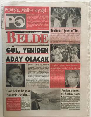 Belde Gazetesi 12 Mayıs 2007 - Cumhurbaşkanlığına Gül Yeniden Aday Olacak GZ26132 - 1