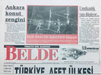Belde Gazetesi 12 Ocak 2006 - Türkiye Afet Ülkesi GZ41623 - 1