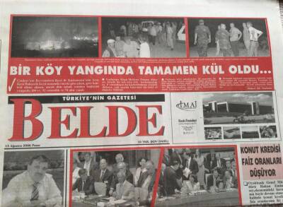 Belde Gazetesi 13 Ağustos 2006-Abdullah GülDin İle Terörü Beraber Göstermek Yanlış GZ45530 - 2