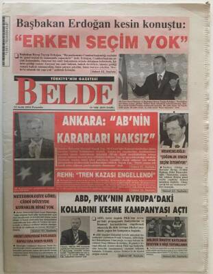 Belde Gazetesi 14 Aralık 2006 - Ankara ABnin Kararları Haksız GZ26129 - 1