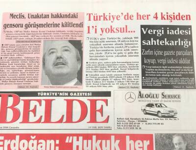 Belde Gazetesi 15 Şubat 2006-Türkiyede Her 4 Kişiden 1 i Yoksul GZ36622 - 1