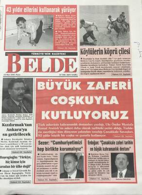 Belde Gazetesi 18 Mart 2007 Melih GökçekKızılırmaktan Ankaraya Su Getirilecek GZ30549 - 1
