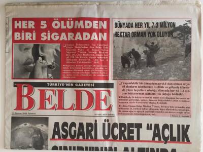 Belde Gazetesi 19 Haziran 2006 - Asgari Ücret Açlık Sınırının Altında GZ28052 - 1
