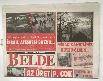 Belde Gazetesi 20 Ağustos 2006 - İsrail Ateşkesi Bozdu GZ8031 - 1
