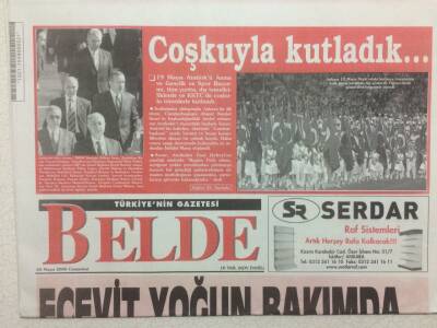 Belde Gazetesi 20 Mayıs 2006 - Ecevit Yoğun Bakımda GZ32636 - 1