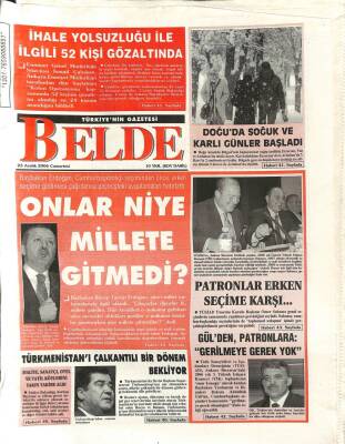 Belde Gazetesi 23 Aralık 2006 - Eminem Ve Eşi İkinci Kez Boşandı - Zapaterodan Türkiyenin AB Sürecine Destek... GZ109422 - 1