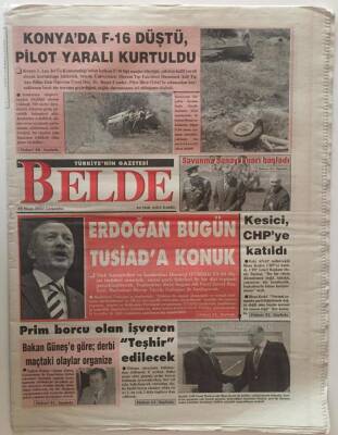 Belde Gazetesi 23 Mayıs 2007 - Erdoğan Bugün Tusiada Konuk GZ22704 - 1