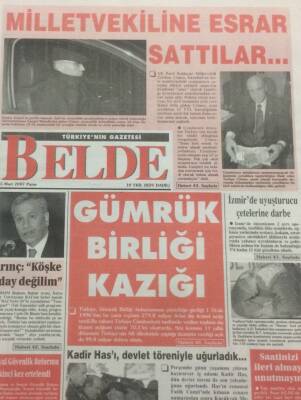 Belde Gazetesi 25 Mart 2007 - Gümrük Birliği Kazığı GZ38439 - 1