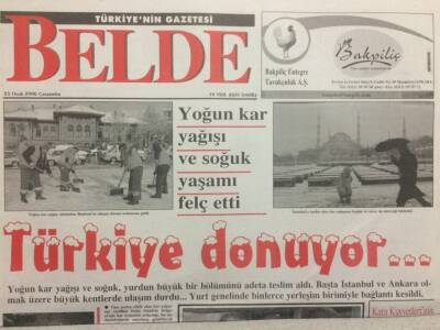 Belde Gazetesi 25 Ocak 2006 - Türkiye Donuyor GZ34596 - 1