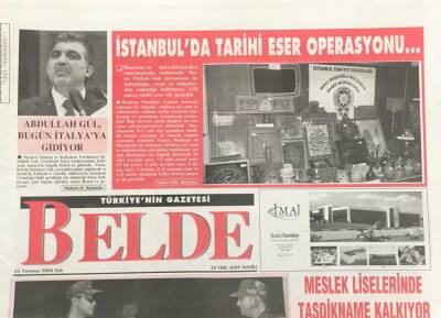 Belde Gazetesi 25 Temmuz 2006 Lübnandaki Türklerin Tahliyesi Başladı GZ30844 - 1