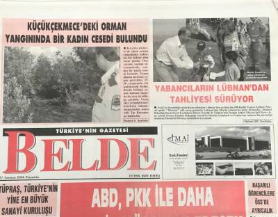 Belde Gazetesi 27 Temmuz 2006 Saddam ,Asılmaktansa Kurşuna Dizilmek İstiyor GZ30843 - 1