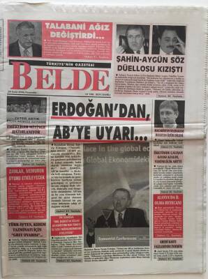 Belde Gazetesi 28 Eylül 2006 - Erdoğandan ABye Uyarı ... GZ28054 - 1