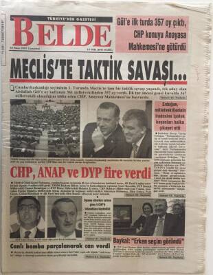 Belde Gazetesi 28 Nisan 2007 - Mecliste Taktik Savaşı ... GZ26143 - 1