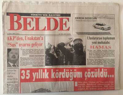 Belde Gazetesi 3 Şubat 2006 - 35 Yıllık Kördüğüm Çözüldü GZ31234 - 1