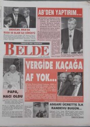 Belde Gazetesi 30 Kasım 2006 - Papa, Hacı Oldu GZ14012 - 2