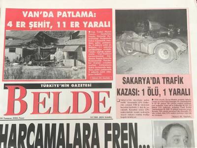 Belde Gazetesi 30 Temmuz 2006 İsrail Vuruyor ,Dünya Susuyor GZ30842 - 1