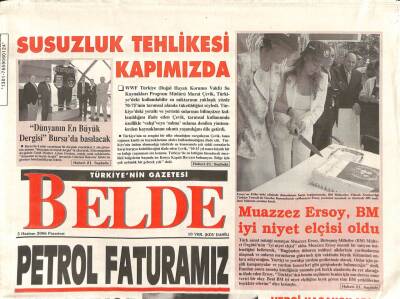 Belde Gazetesi 5 Haziran 2006 - Muazzez Ersoy , BM İyi Niyet Elçisi Oldu - Petrol Faturamız Kabarıyor GZ96852 - 1