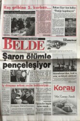 Belde Gazetesi 6 Ocak 2006-Saron Ölümle Pençeleşiyor GZ45007 - 2