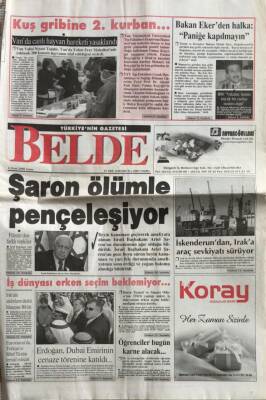 Belde Gazetesi 6 Ocak 2006-Saron Ölümle Pençeleşiyor GZ45007 - 1