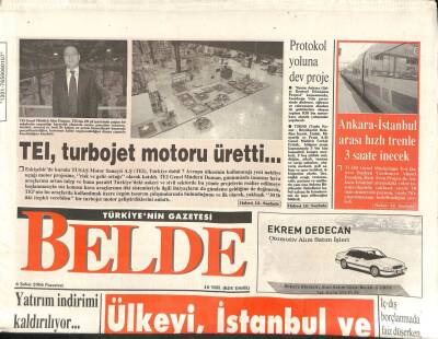Belde Gazetesi 6 Şubat 2006 - Başkent te , Yeşil Ve Çift Katlı Otobüsler Seferden Kaldırılıyor - YURTKUR , Kredi Batağında... GZ96892 - 1