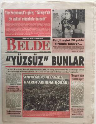 Belde Gazetesi 7 Mayıs 2007 - Anıtkabir , Nisanda Halkın Akınına Uğradı GZ26135 - 1