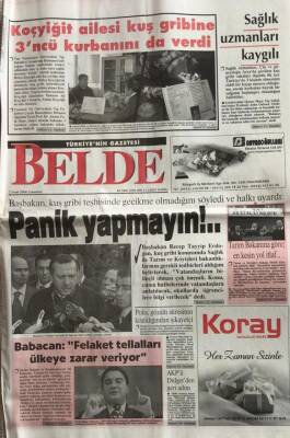 Belde Gazetesi 7 Ocak 2006-Recep Tayyip Erdoğan Kuş Gribi Konusunda Uyardı GZ45009 - 2