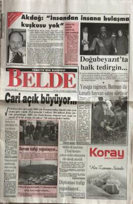 Belde Gazetesi 8 Ocak 2006-Cheney11 Eylülde Pentagonda Düzenlenen Saldırı Önlenebilirdi GZ45008 - 2