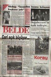 Belde Gazetesi 8 Ocak 2006-Cheney11 Eylülde Pentagonda Düzenlenen Saldırı Önlenebilirdi GZ45008 - 1