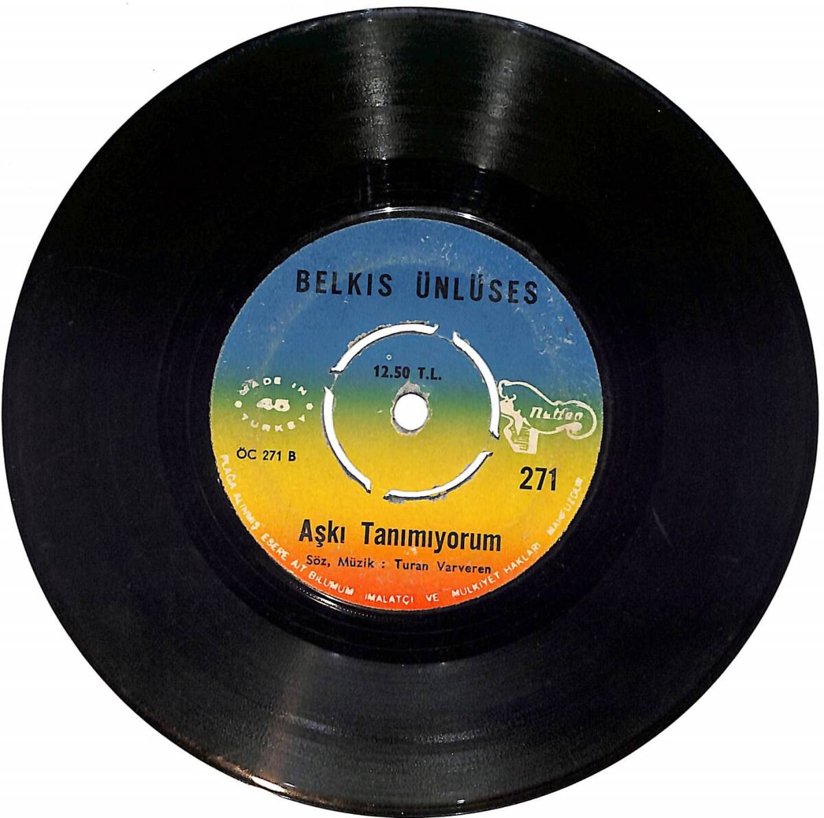 Belkıs Ünlüses - Aşkı Bir Oyun Sandım / Aşkı Tanımıyorum PLAK (10/5.5) PLK24866 - 1